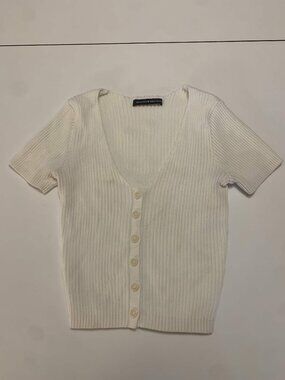 Brandy Melville White Short Sleeve Top